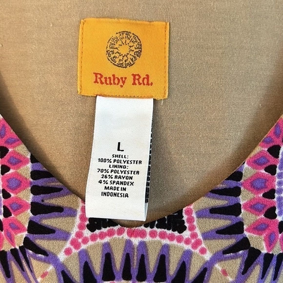 Adorable Ruby Rd scarf style top - Picture 2 of 4